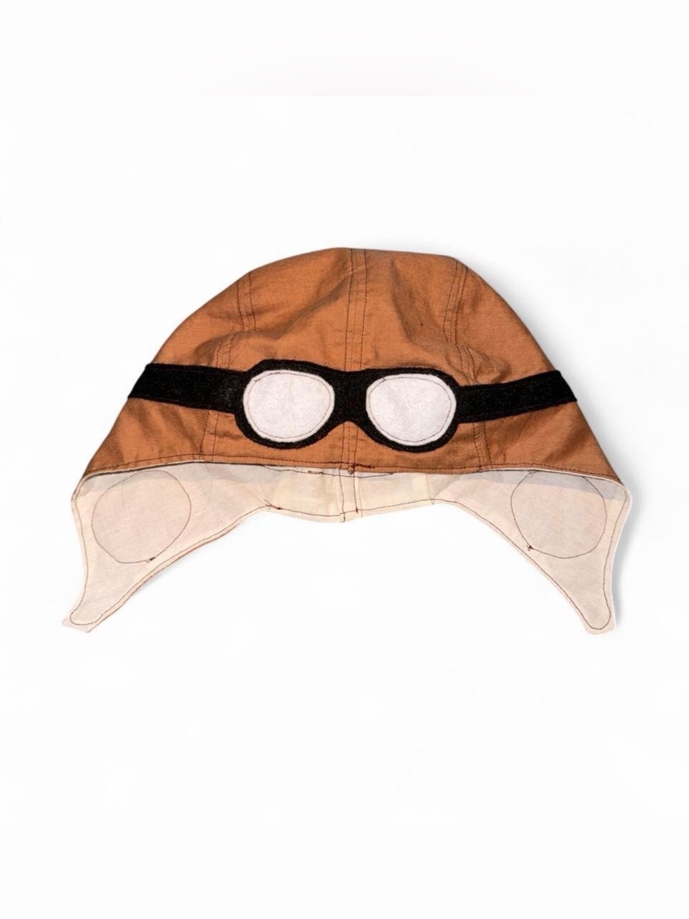 Kids Brown Aviator Pilot Hat with Goggles